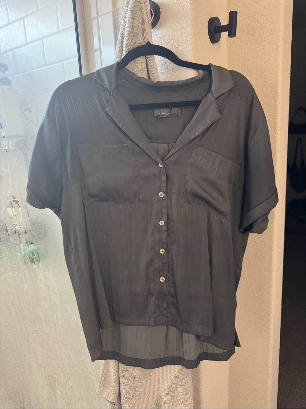 Anthropologie Short-Sleeve Button-Down Shirt